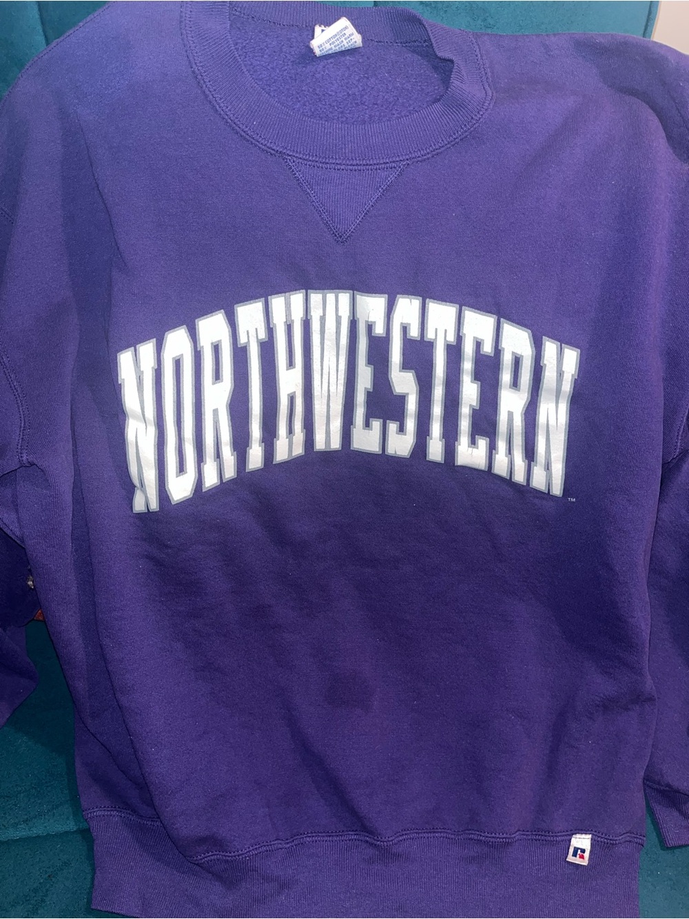 Northwestern Purple Crewneck Sweater from Russell Athletic